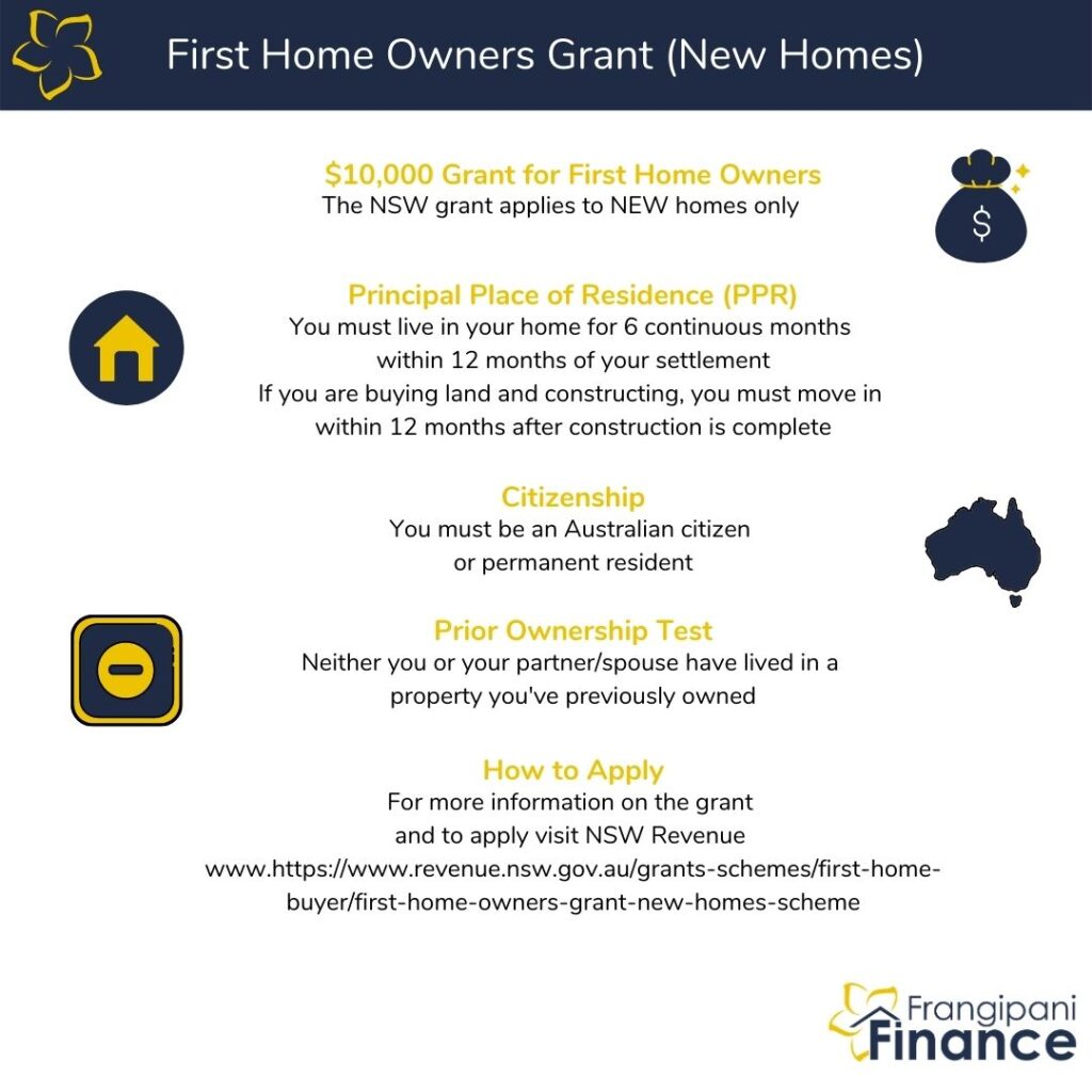 First Home Buyer Incentives Frangipani Finance